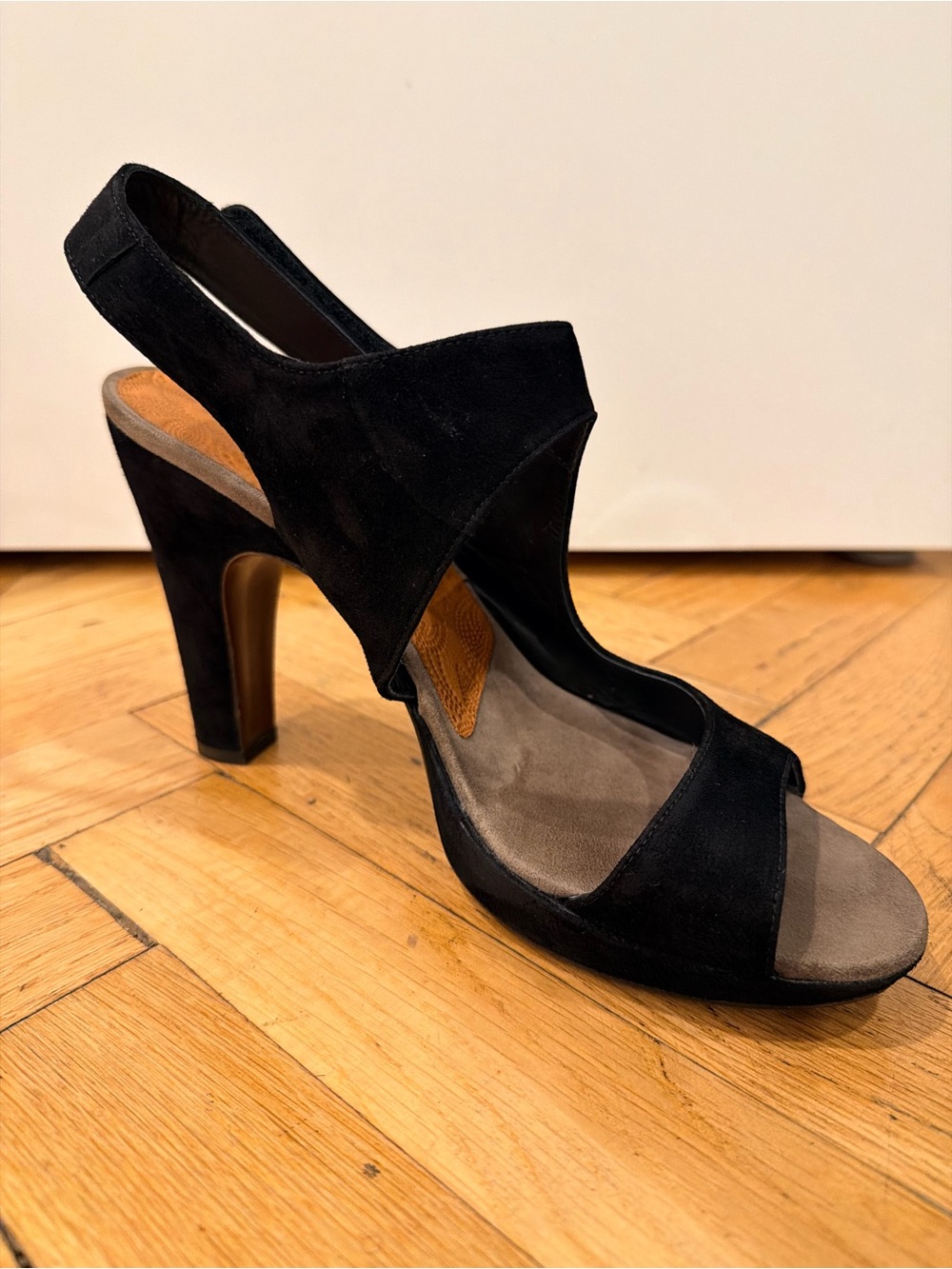 Chie Mihara Black Suede Platform Sandals EU 41.5 US 11